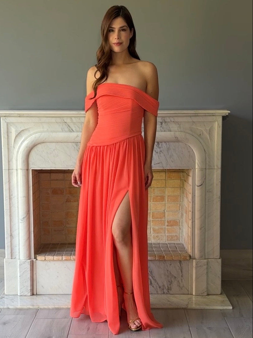 VESTIDO NARANJA 25145
