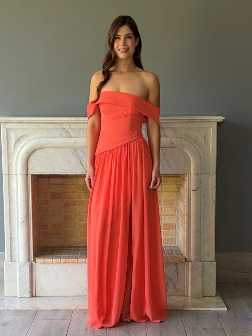 VESTIDO NARANJA 25145