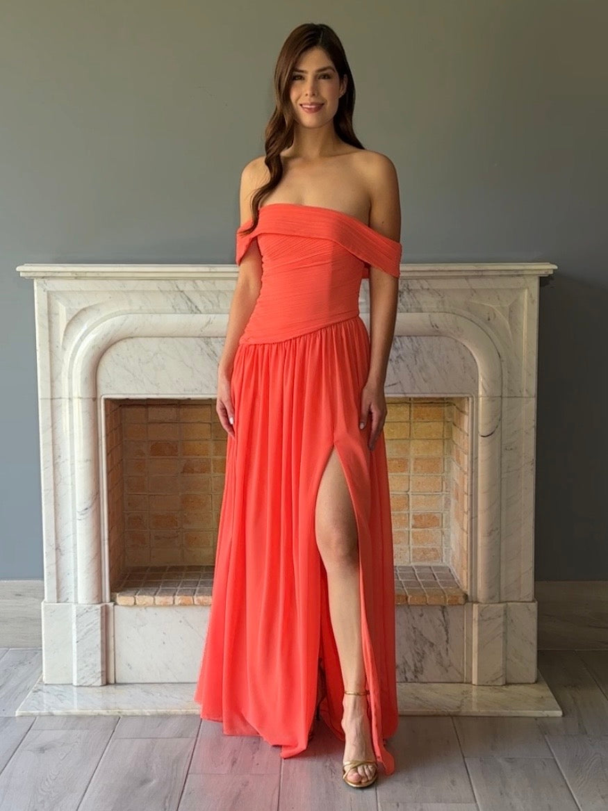VESTIDO NARANJA 25145
