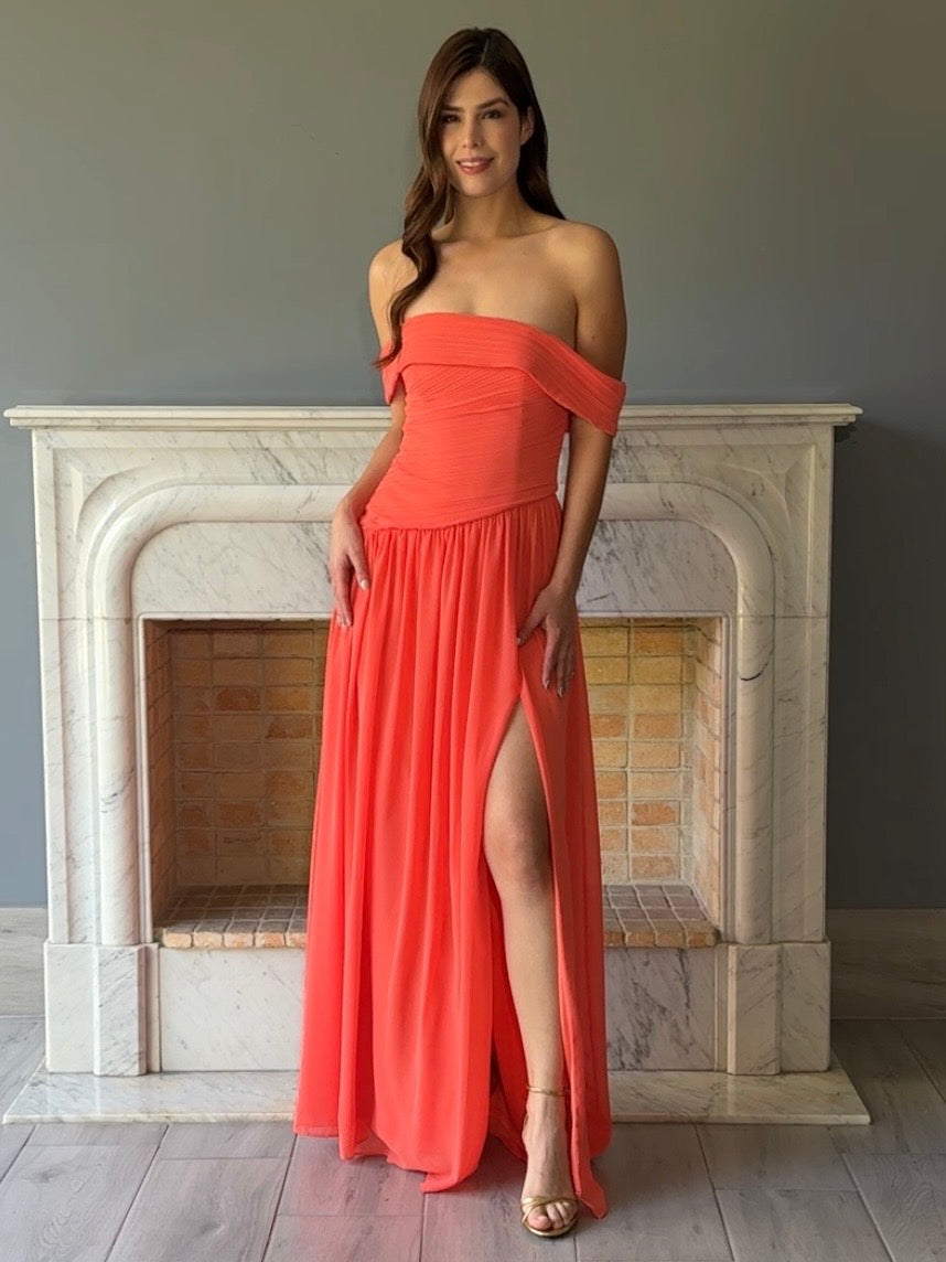 VESTIDO NARANJA 25145