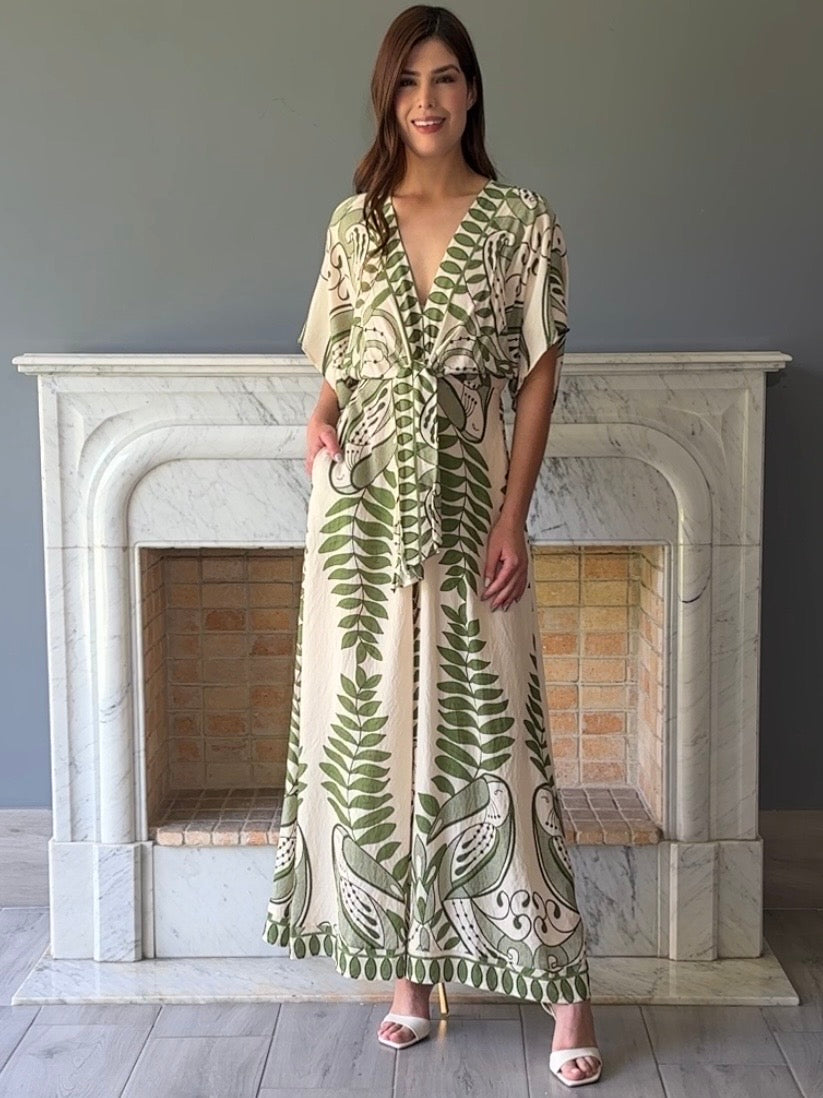 JUMPSUIT ESTAMPADO VERDE 3519H