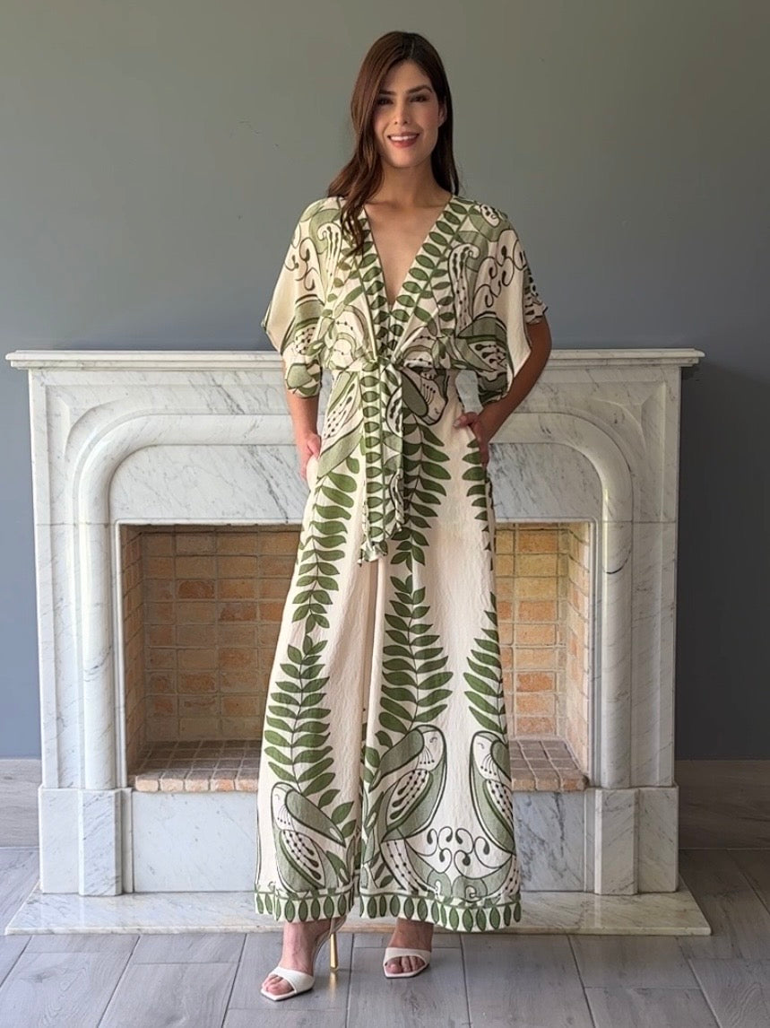 JUMPSUIT ESTAMPADO VERDE 3519H