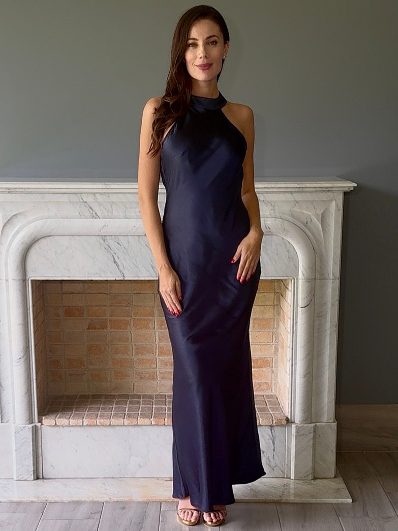 VESTIDO LARGO AZUL N2330
