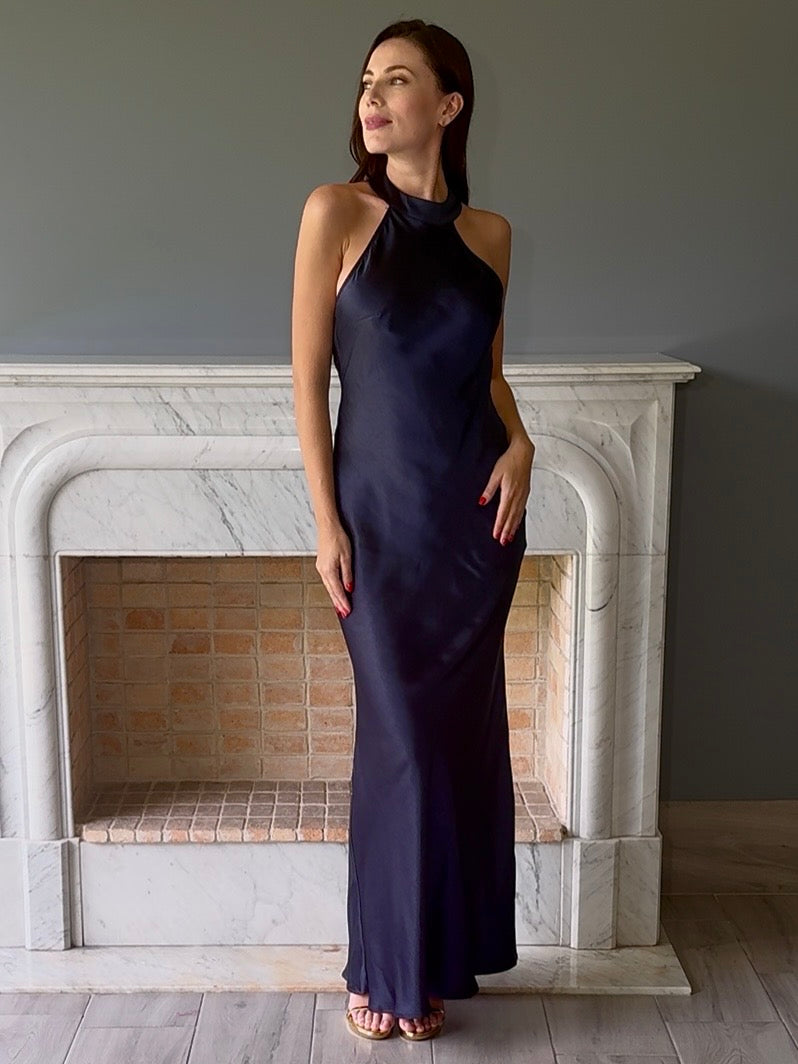 VESTIDO LARGO AZUL N2330