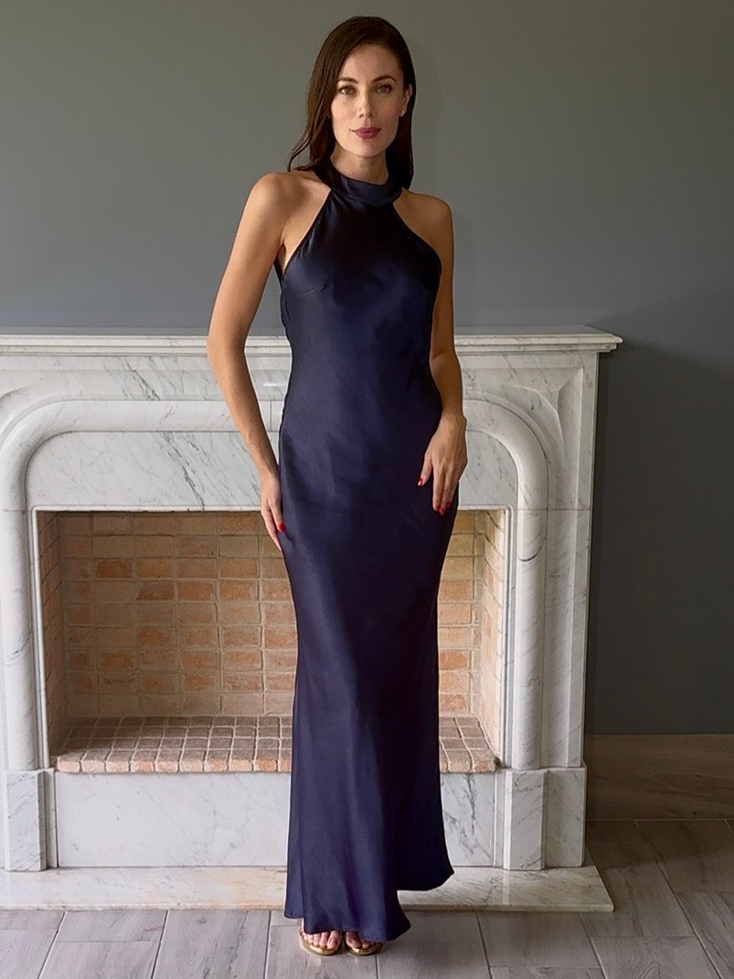 VESTIDO LARGO AZUL N2330