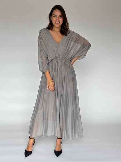VESTIDO LIGERO  GRIS Z7222