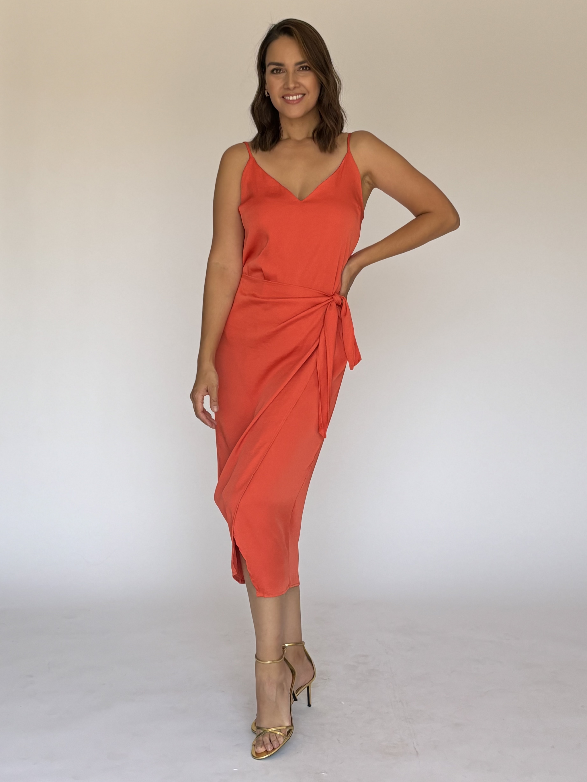 VESTIDO NARANJA d8333