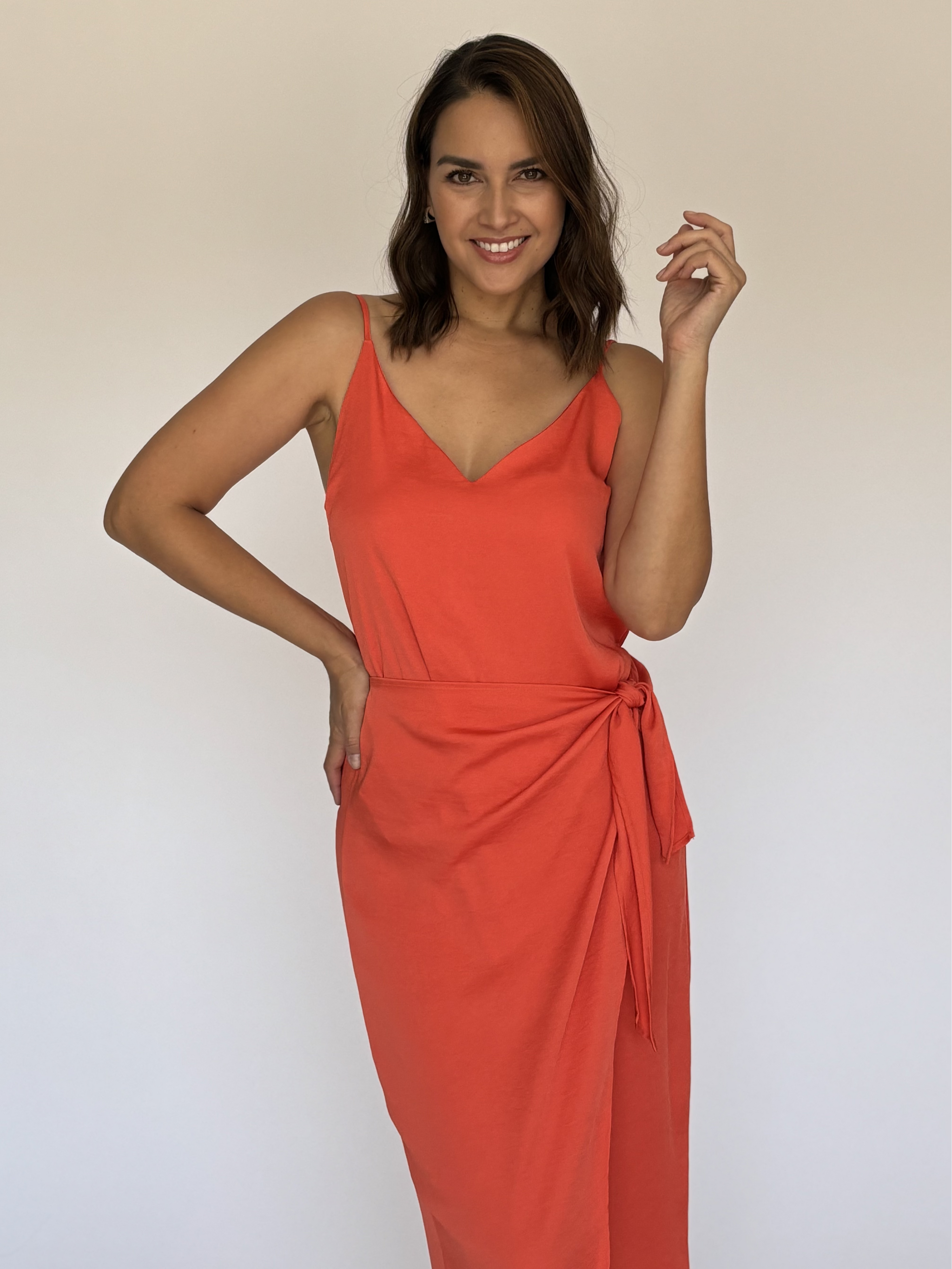 VESTIDO NARANJA d8333