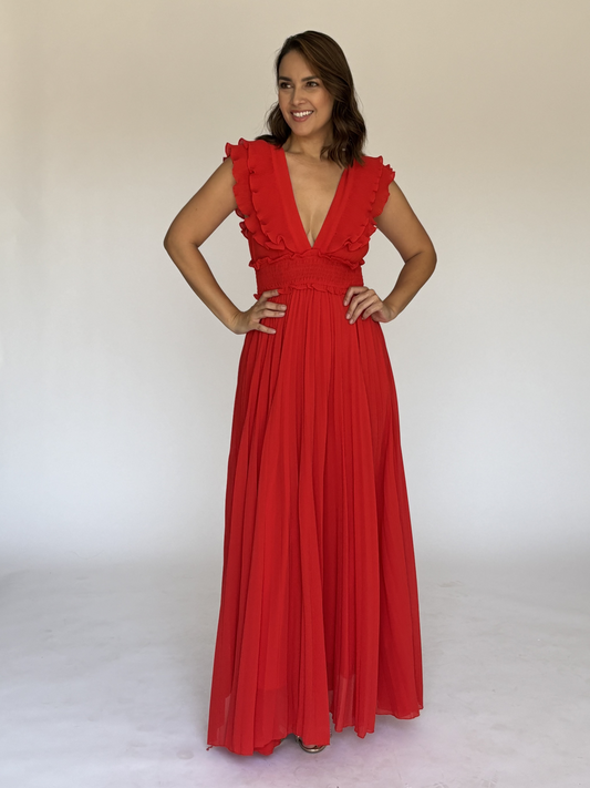 VESTIDO ROJO LD4667