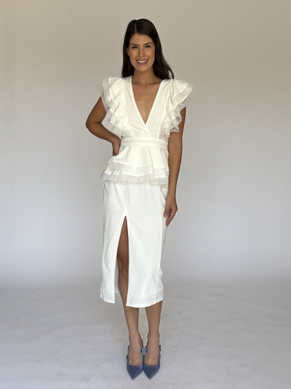 VESTIDO BLANCO LD5503