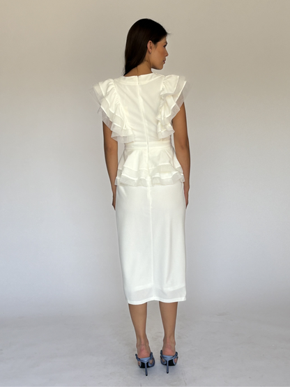 VESTIDO BLANCO LD5503