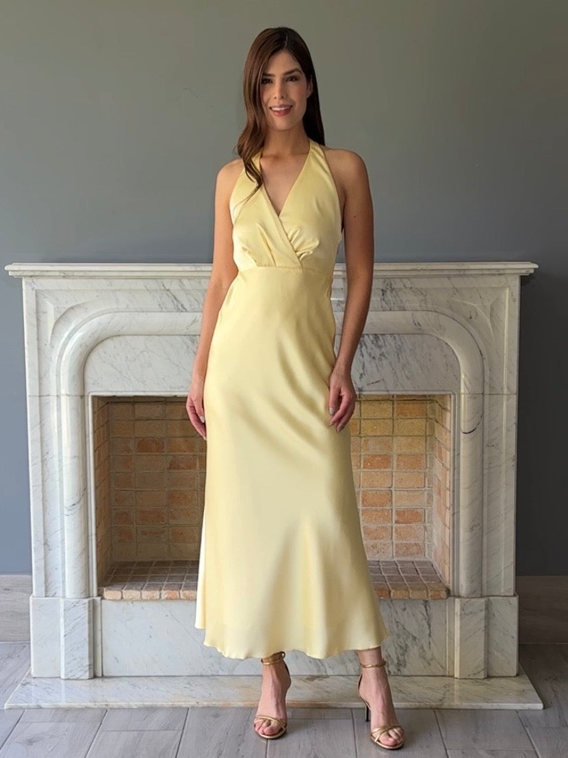 VESTIDO AMARILLO D9077