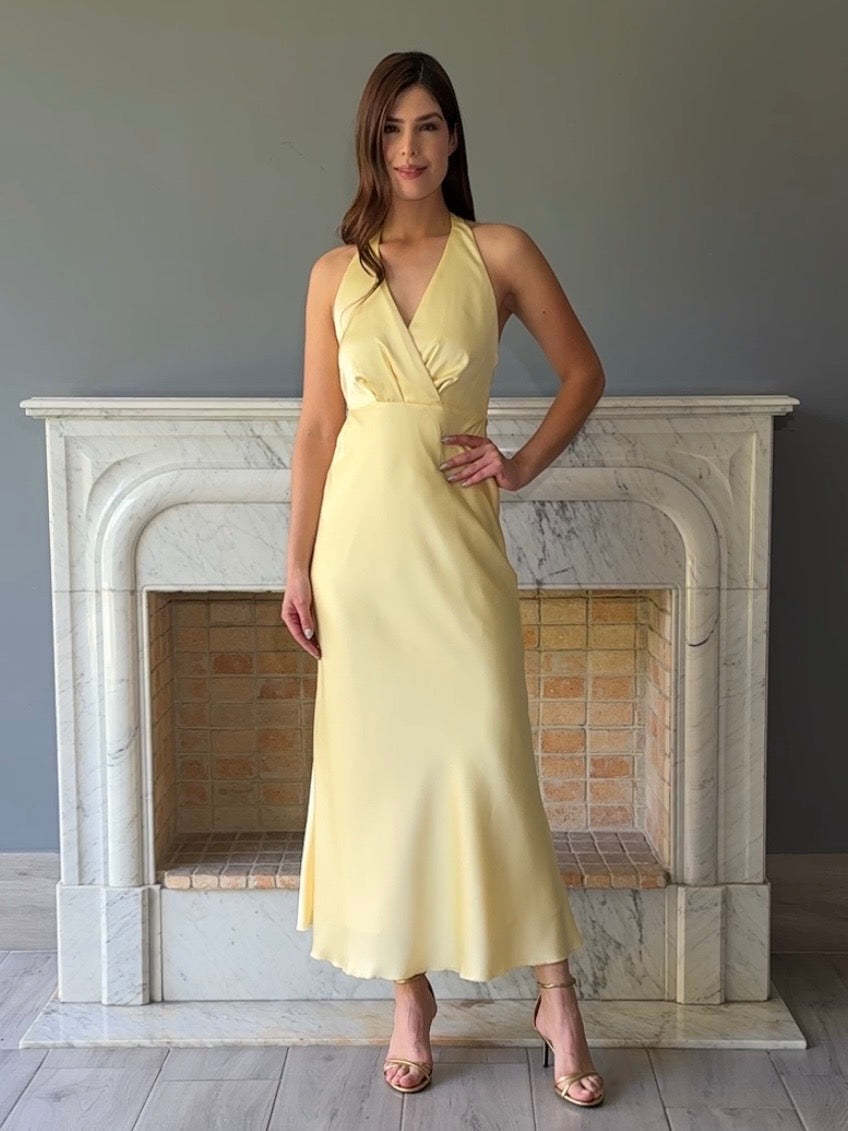 VESTIDO AMARILLO D9077