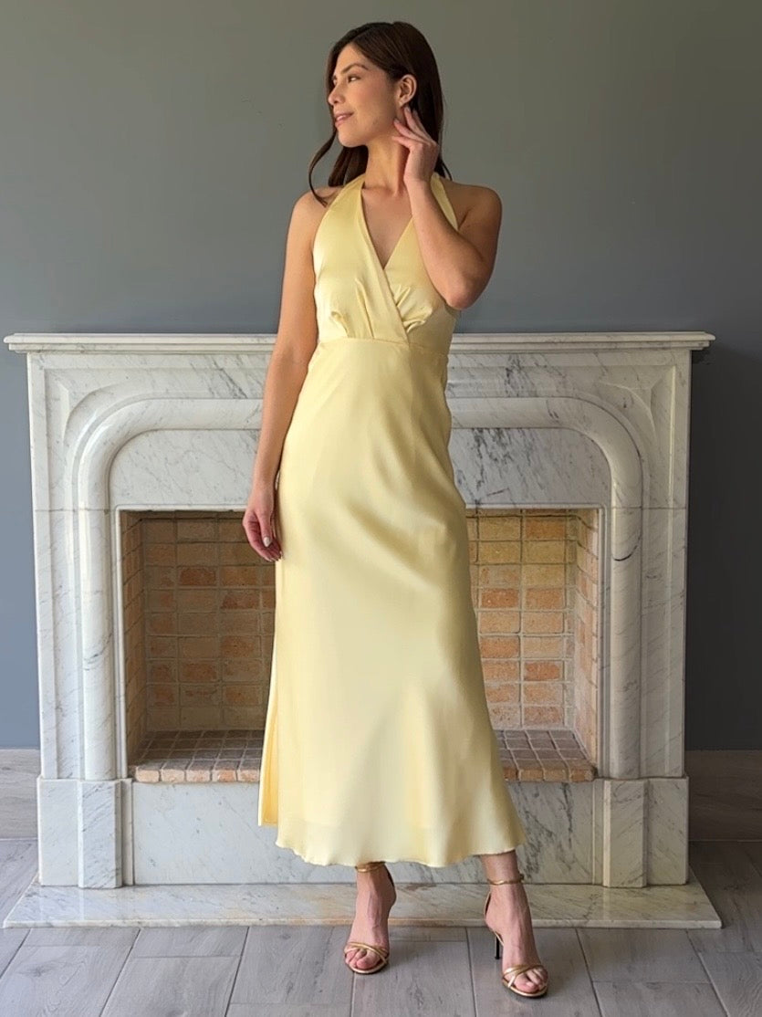 VESTIDO AMARILLO D9077