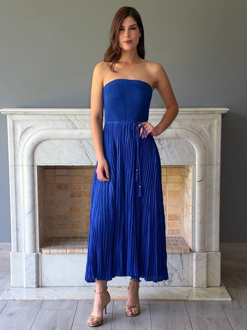 VESTIDO MIDI AZUL 3323H