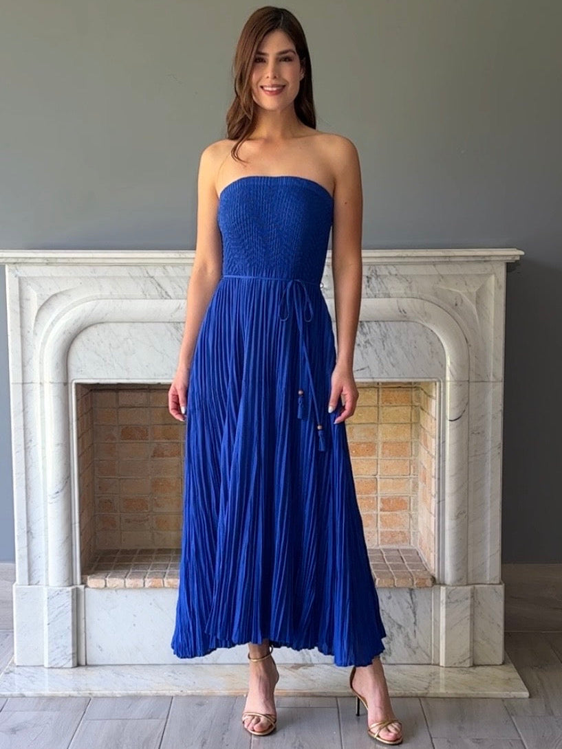 VESTIDO MIDI AZUL 3323H