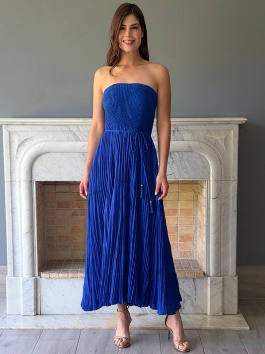 VESTIDO MIDI AZUL 3323H