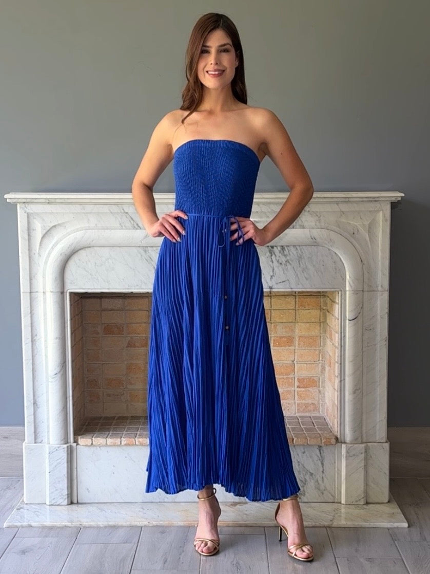 VESTIDO MIDI AZUL 3323H
