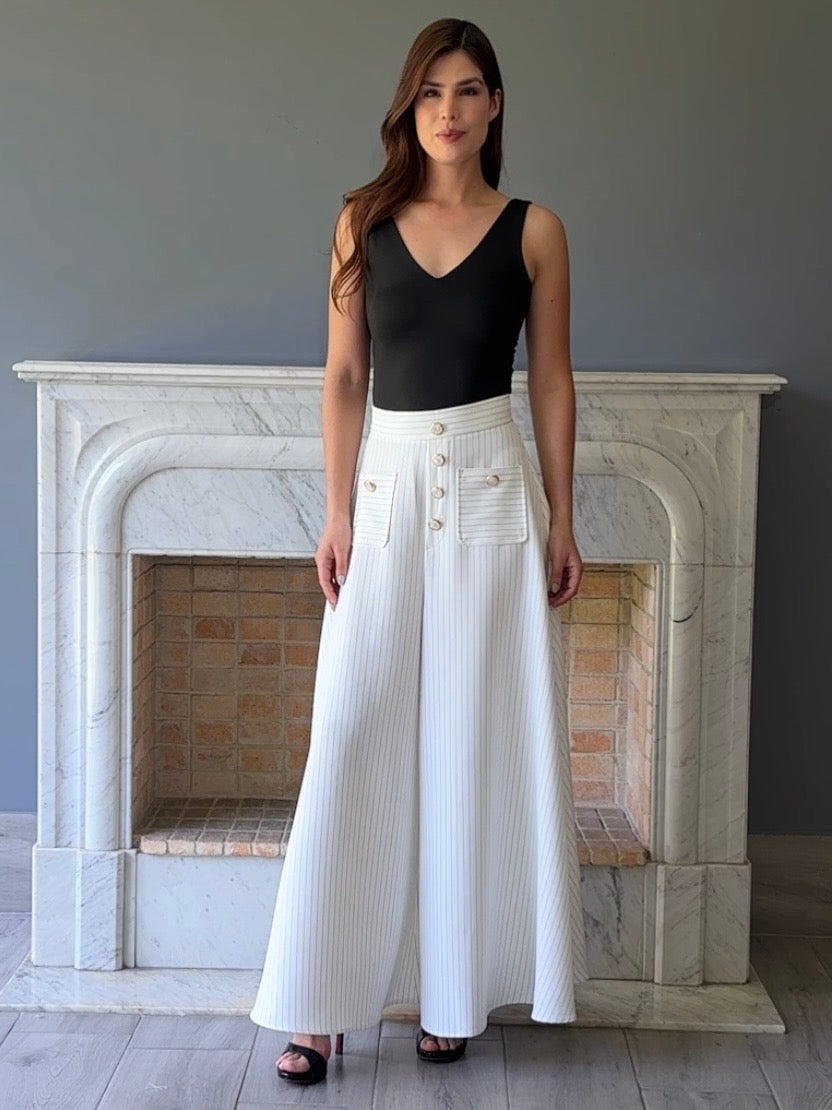 FALDA PANTALON BLANCO C7028