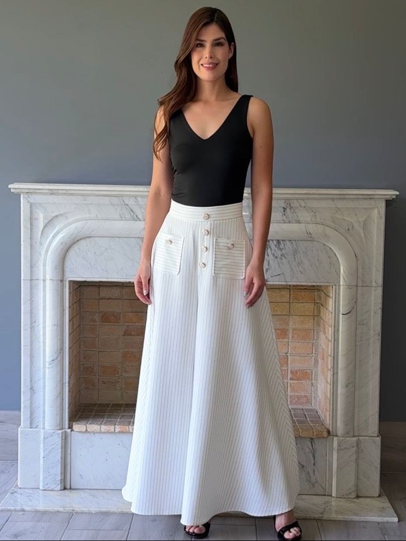 FALDA PANTALON BLANCO C7028