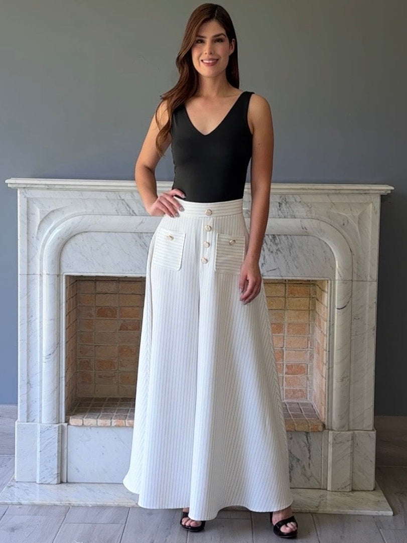 FALDA PANTALON BLANCO C7028
