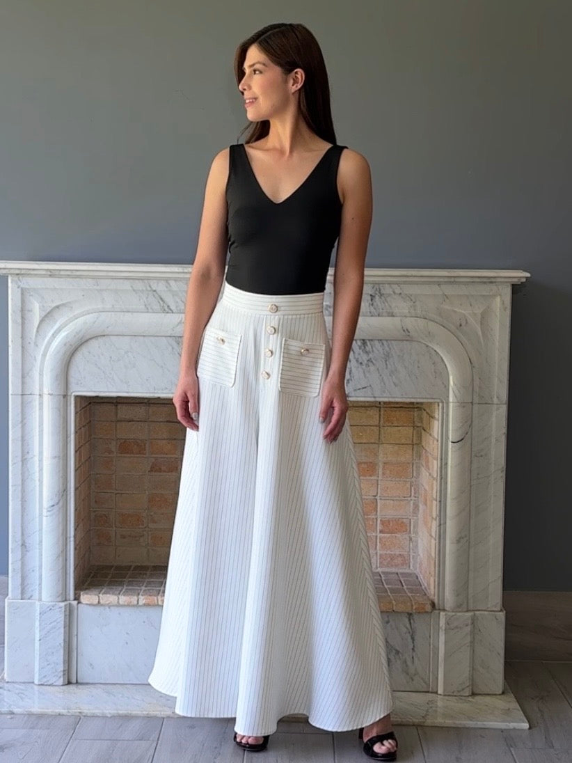 FALDA PANTALON BLANCO C7028