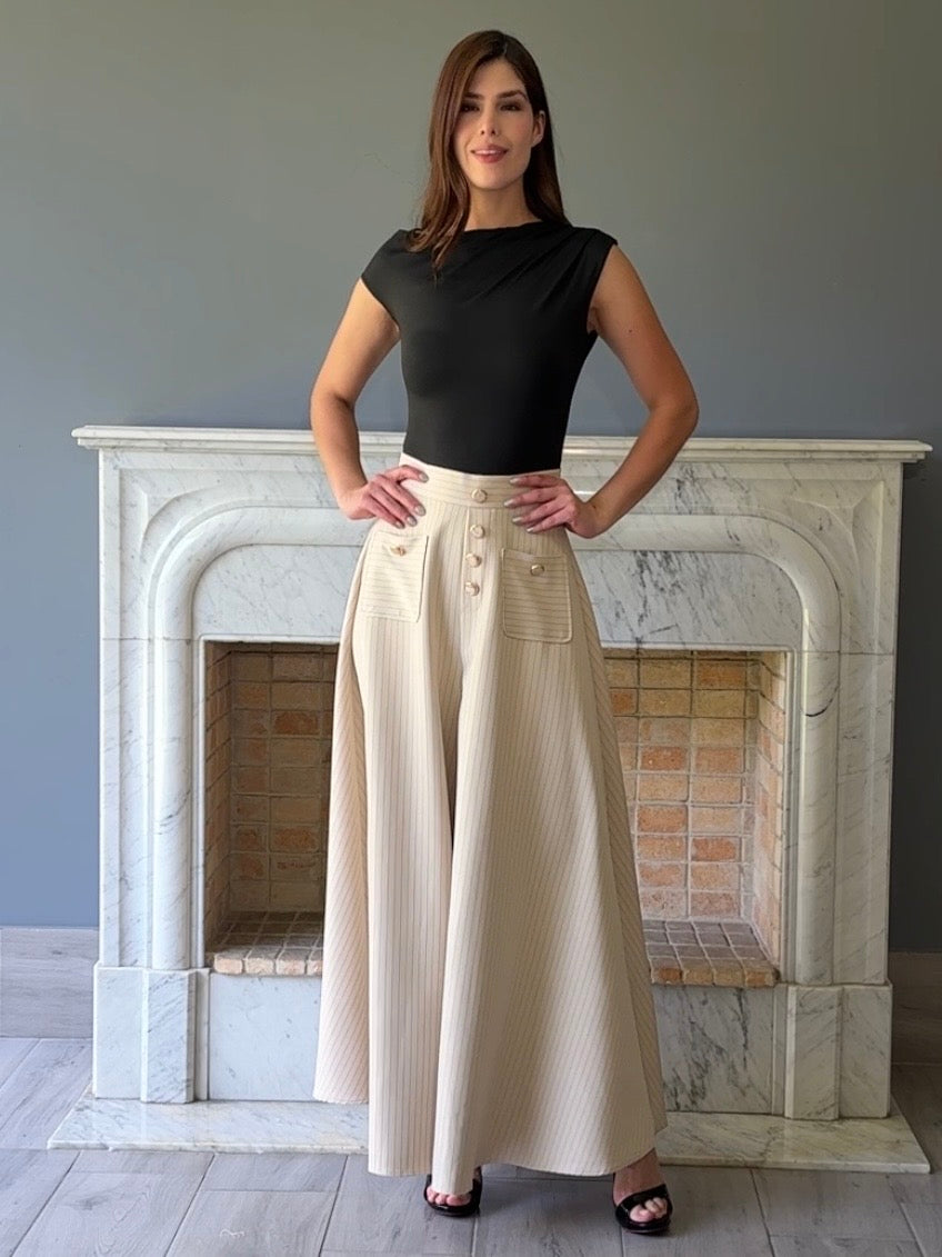 FALDA PANTALON BEIGE