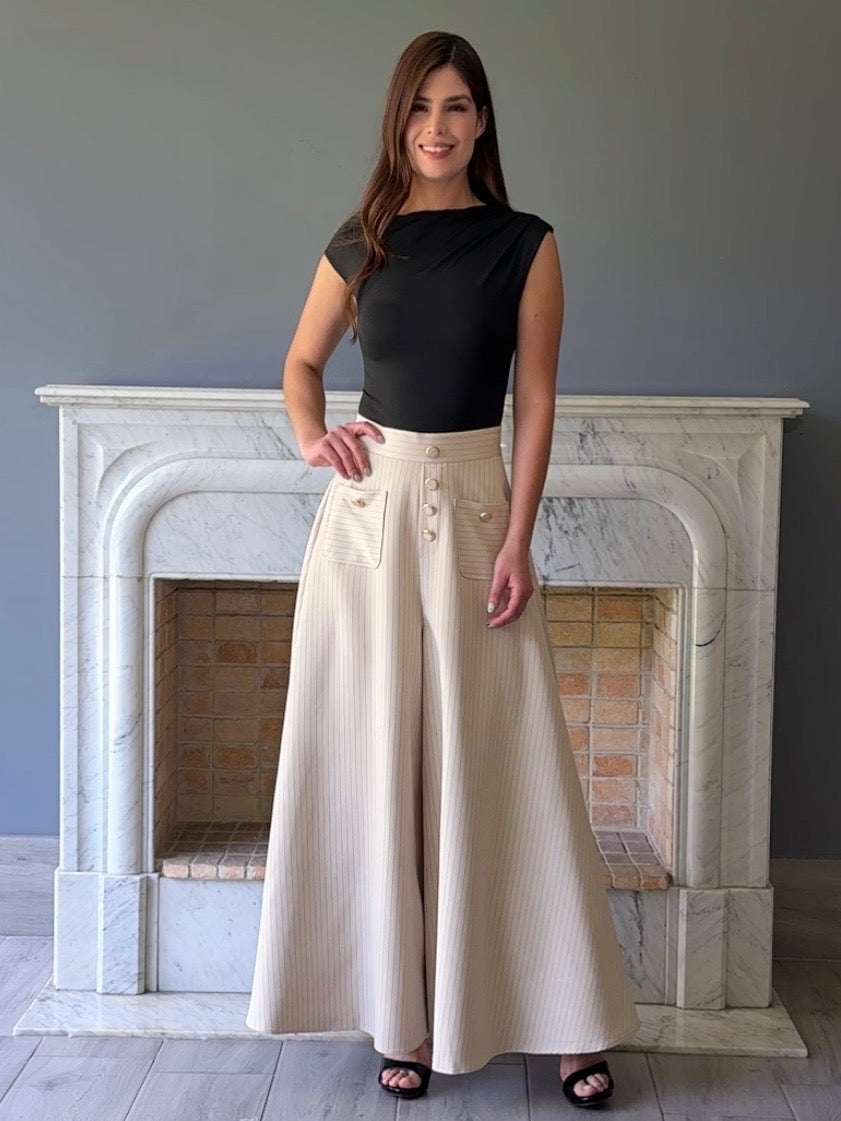 FALDA PANTALON BEIGE
