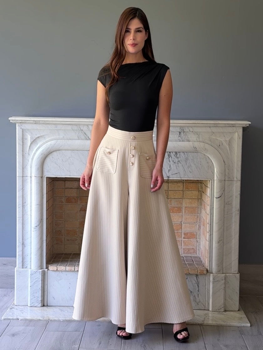 FALDA PANTALON BEIGE