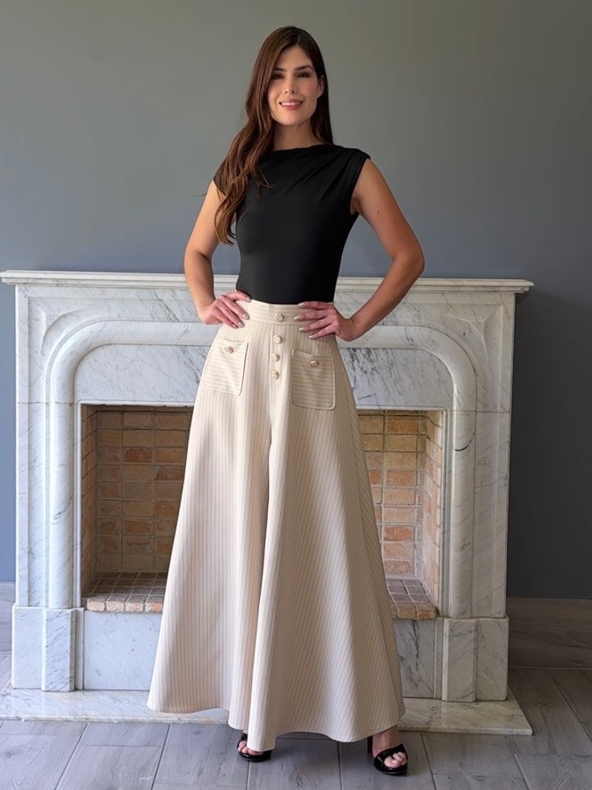 FALDA PANTALON BEIGE