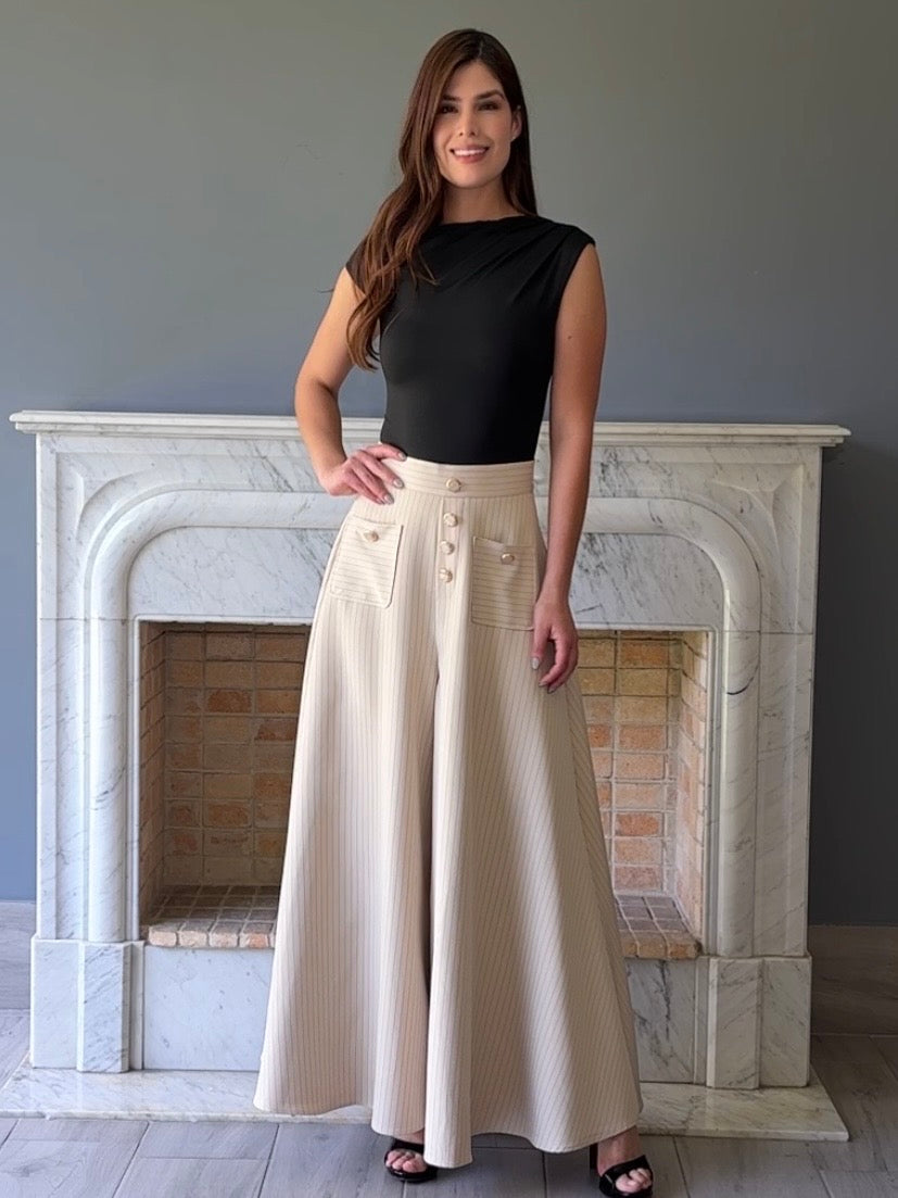 FALDA PANTALON BEIGE