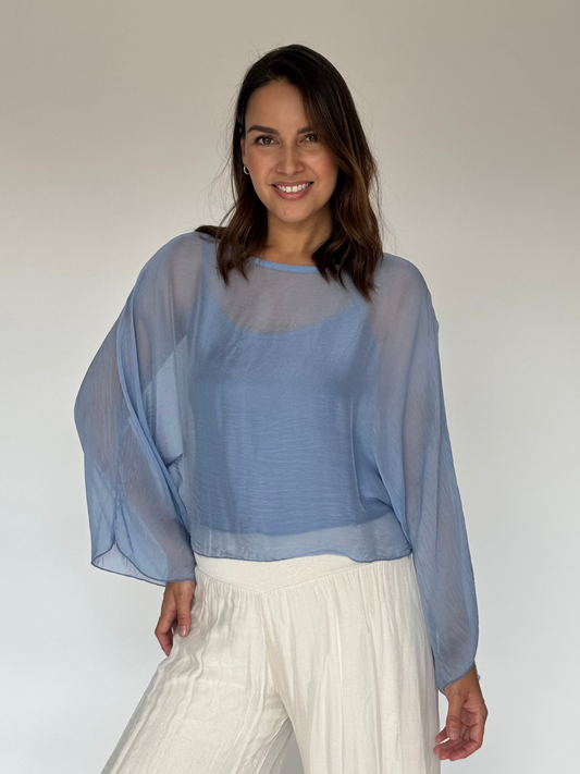 BLUSA AZUL Z7294