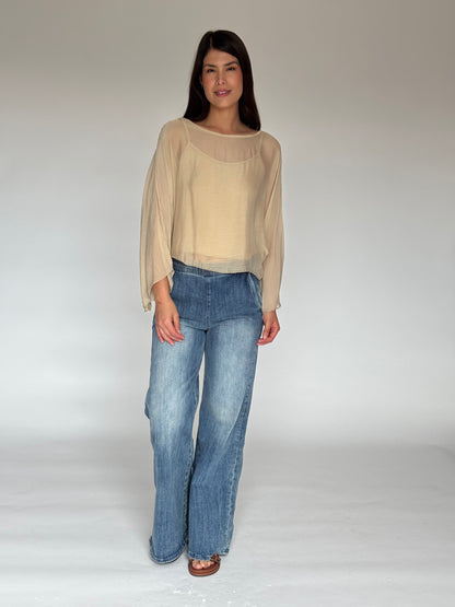 BLUSA BEIGE Z7294