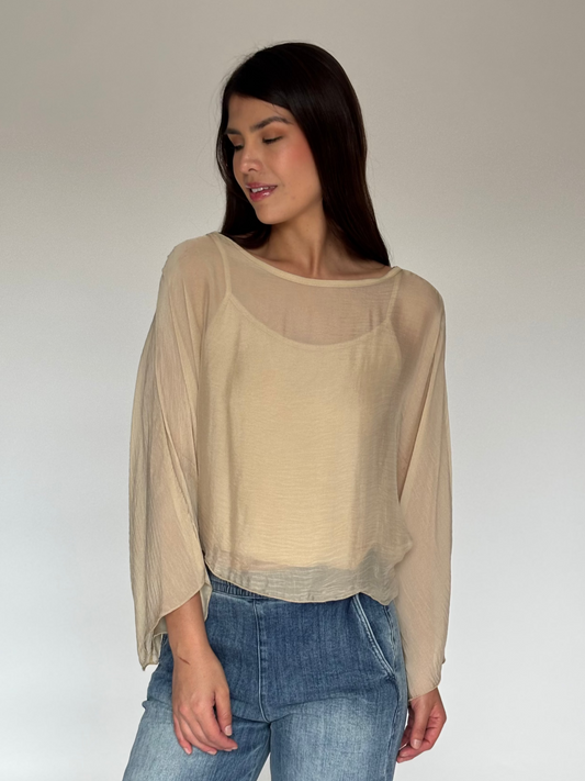 BLUSA BEIGE Z7294