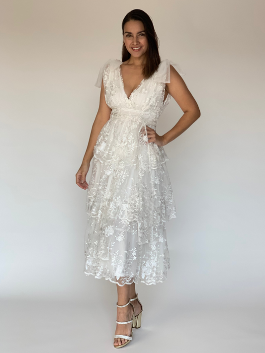 VESTIDO BLANCO LD5454