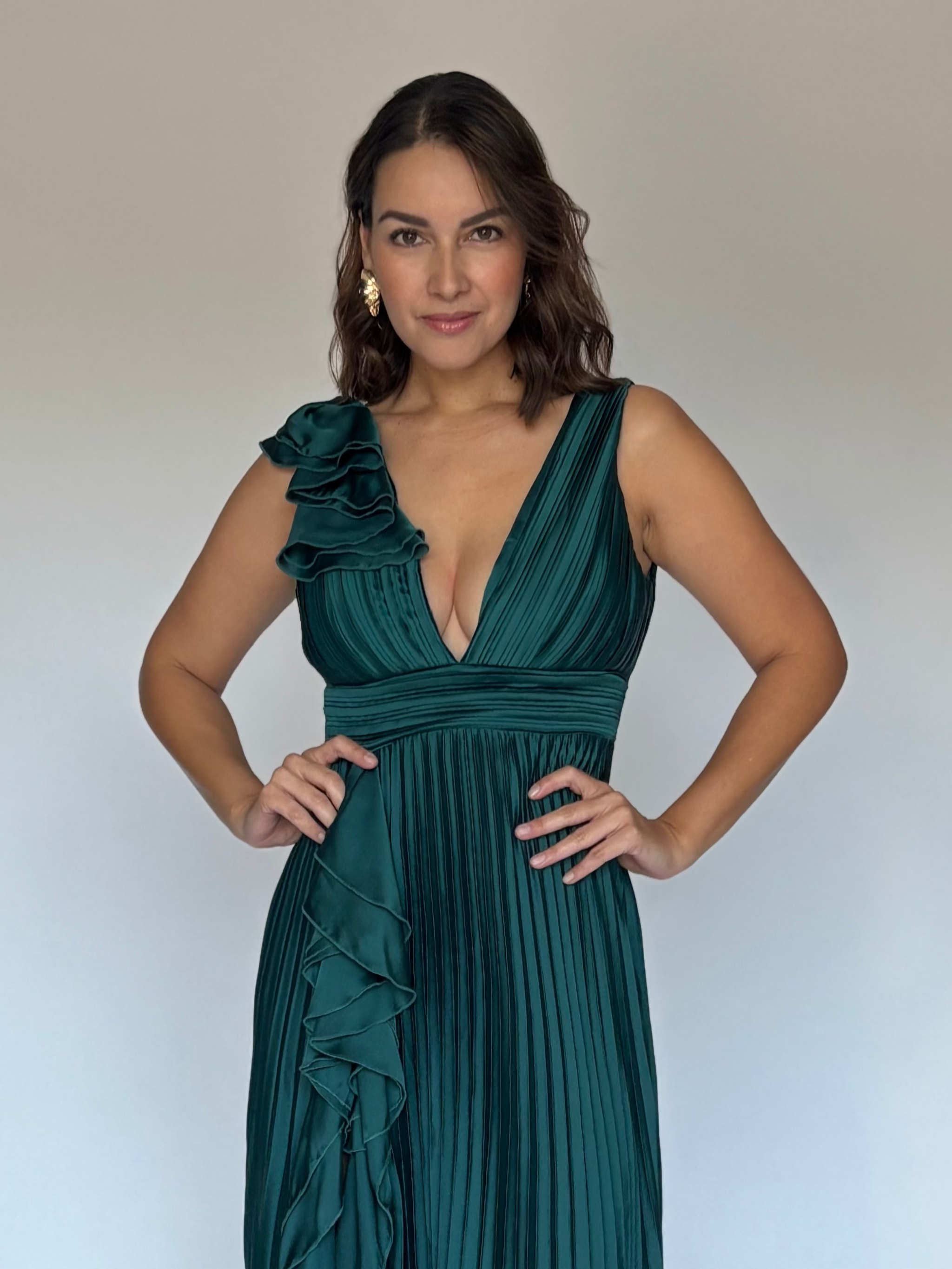 VESTIDO VERDE 2741