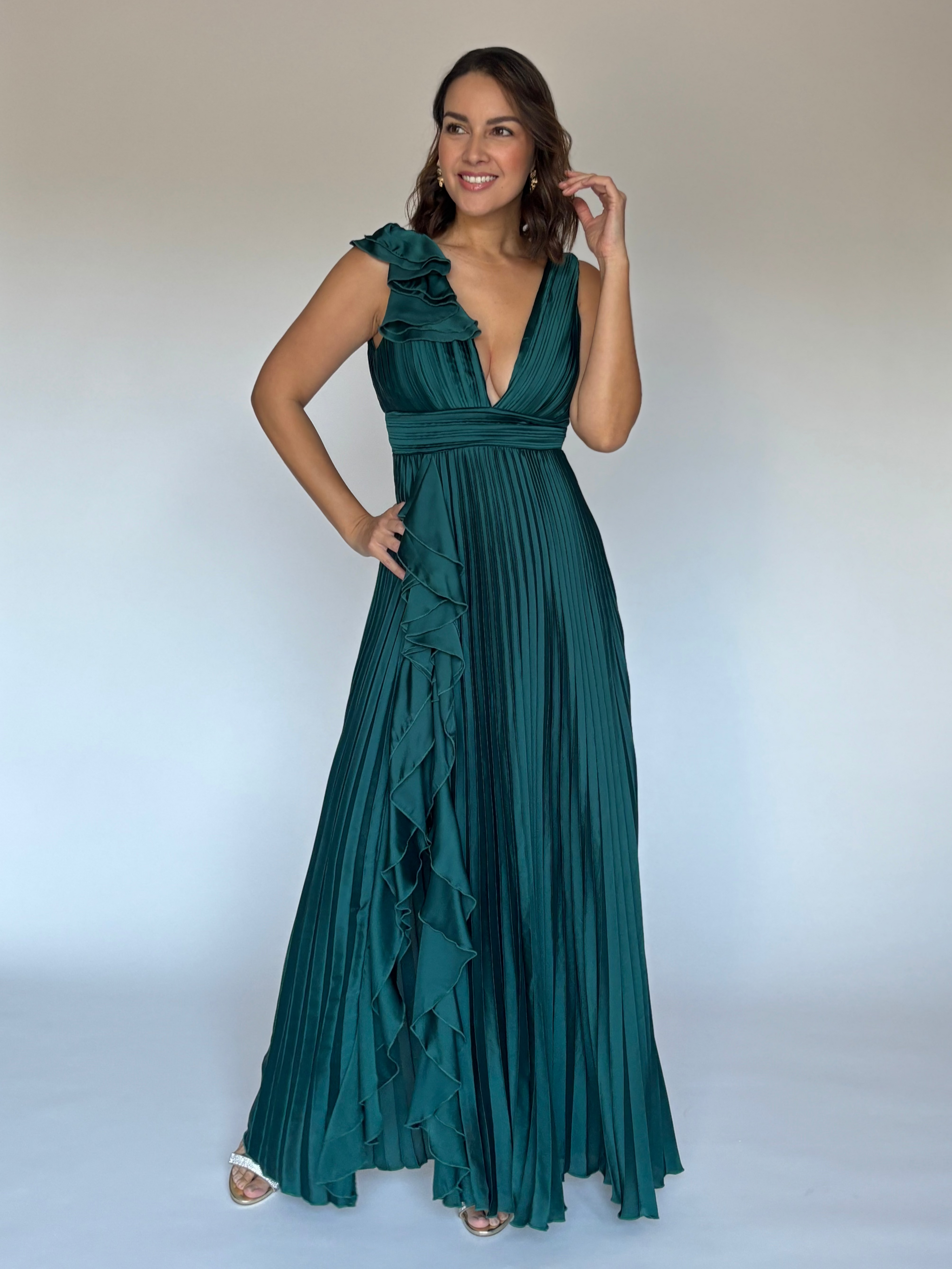 VESTIDO VERDE 2741