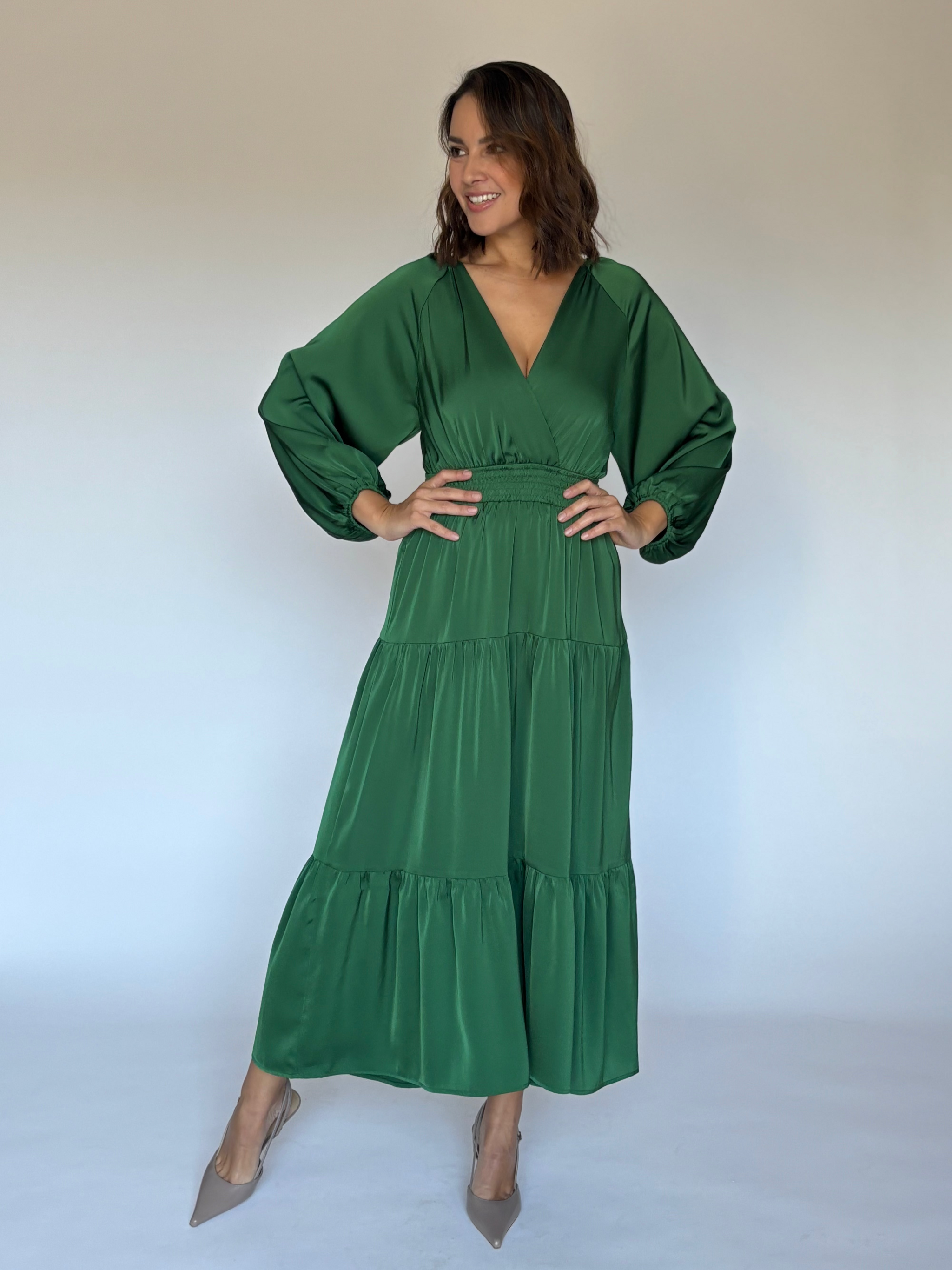 VESTIDO VERDE CP115