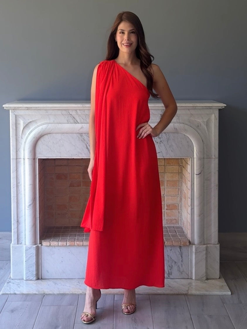 VESTIDO ROJO 9343