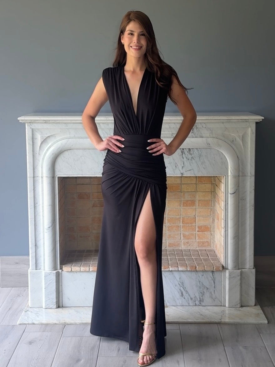 VESTIDO NEGRO C6903