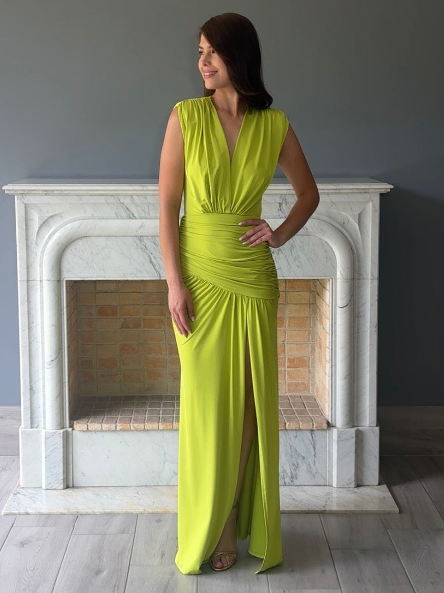 VESTIDO VERDE C6903