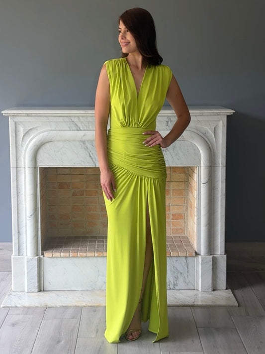 VESTIDO VERDE C6903
