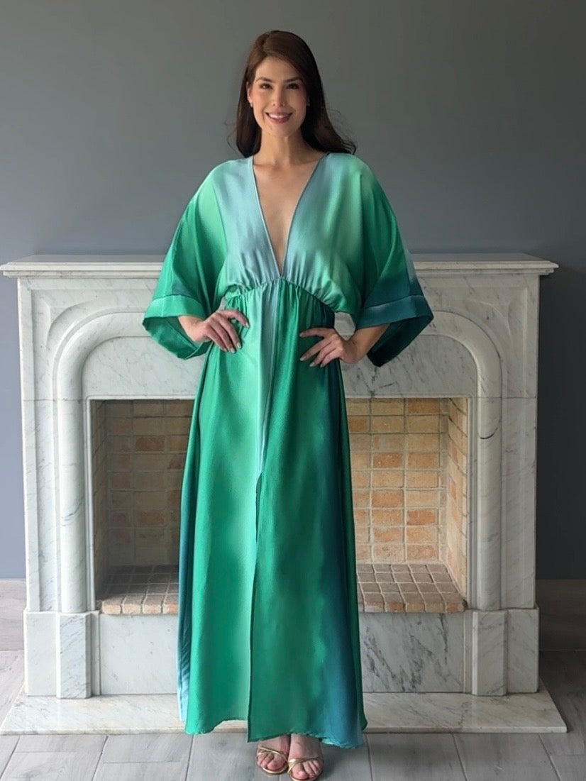 VESTIDO VERDE D8999
