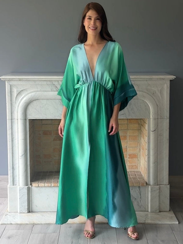 VESTIDO VERDE D8999