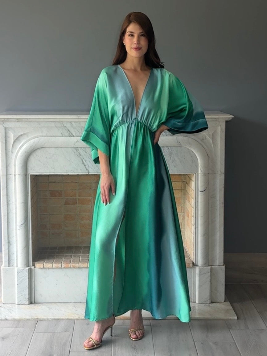 VESTIDO VERDE D8999