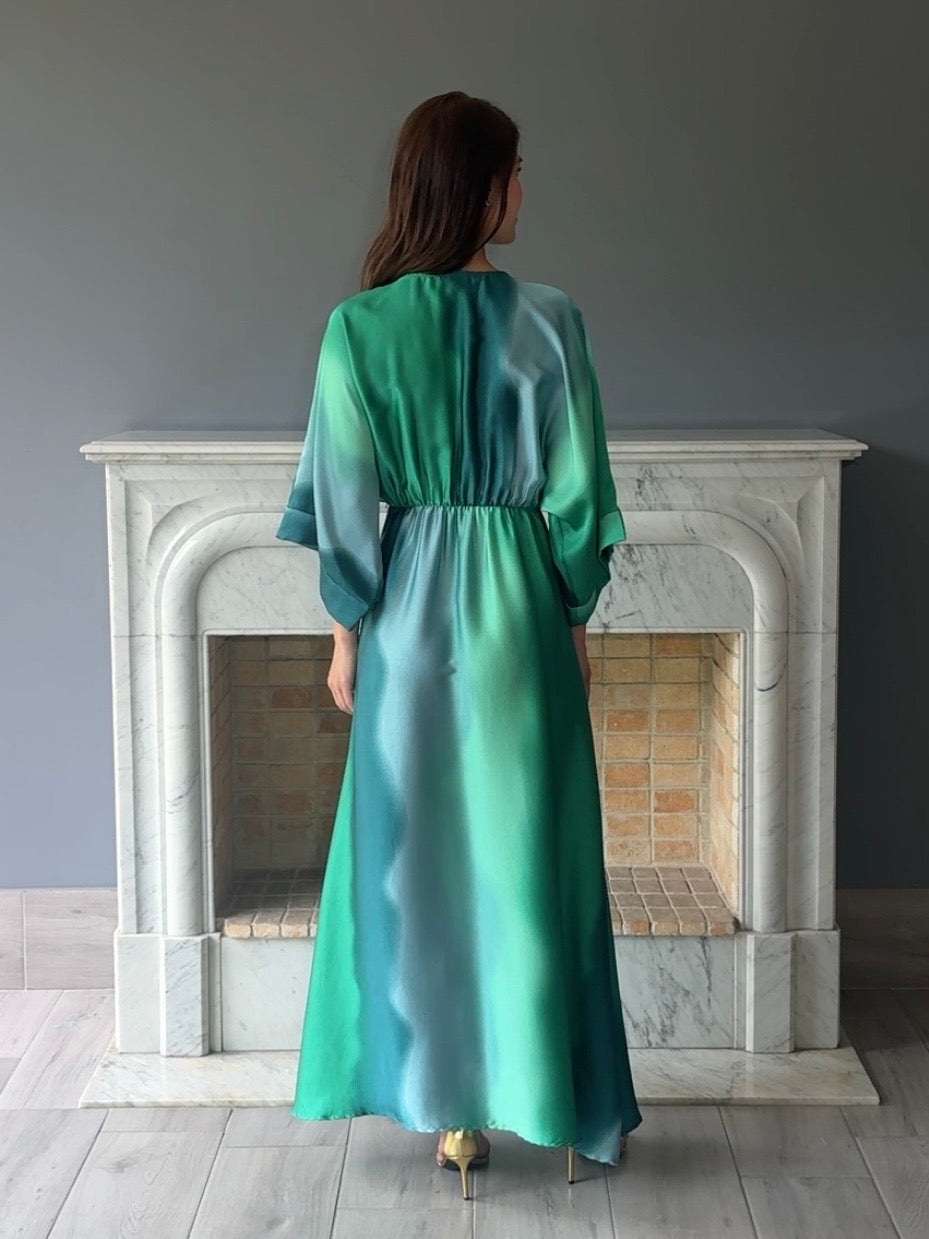 VESTIDO VERDE D8999