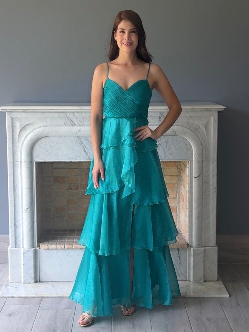 VESTIDO AZULVERDE 3833