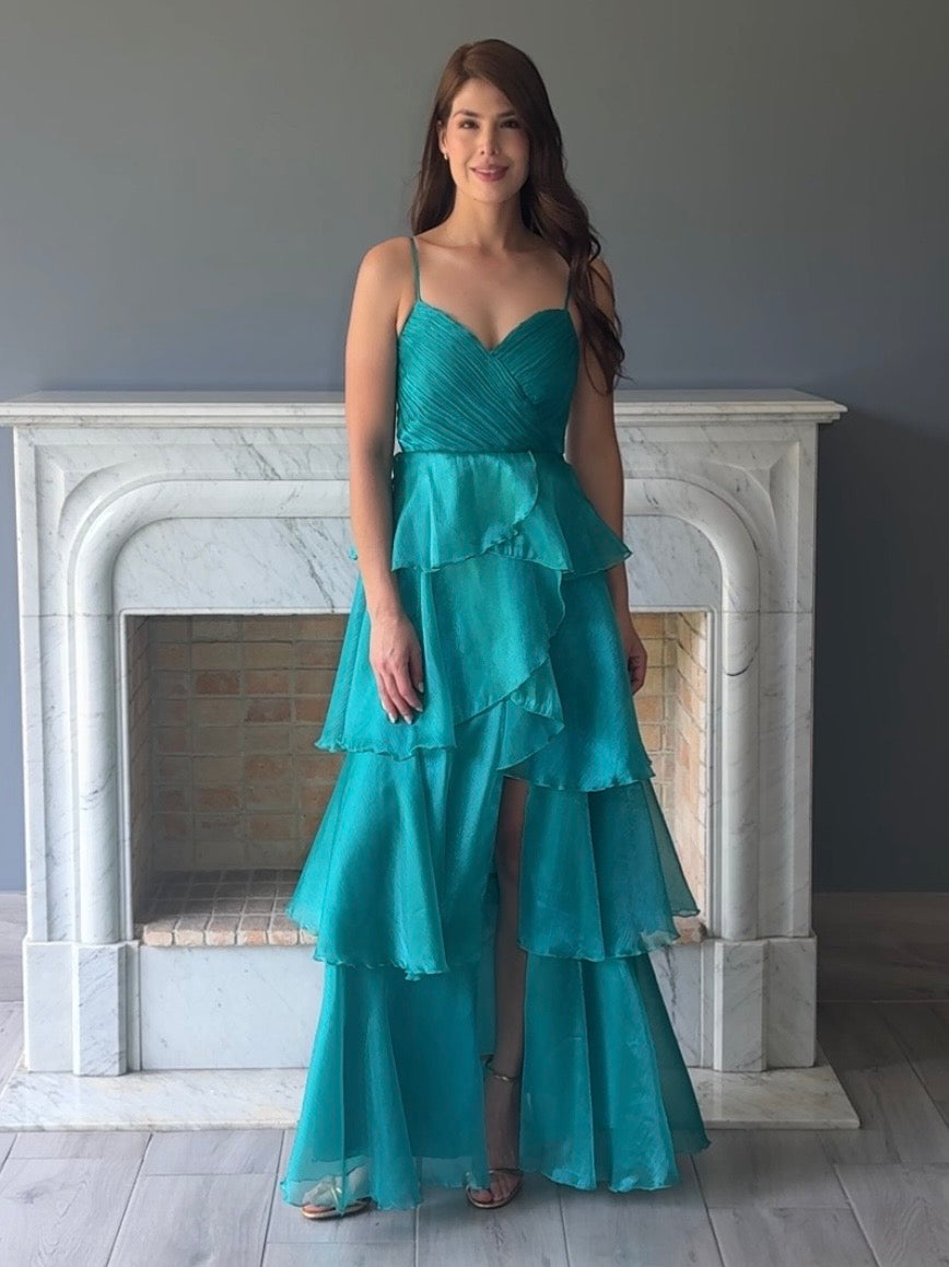 VESTIDO AZULVERDE 3833