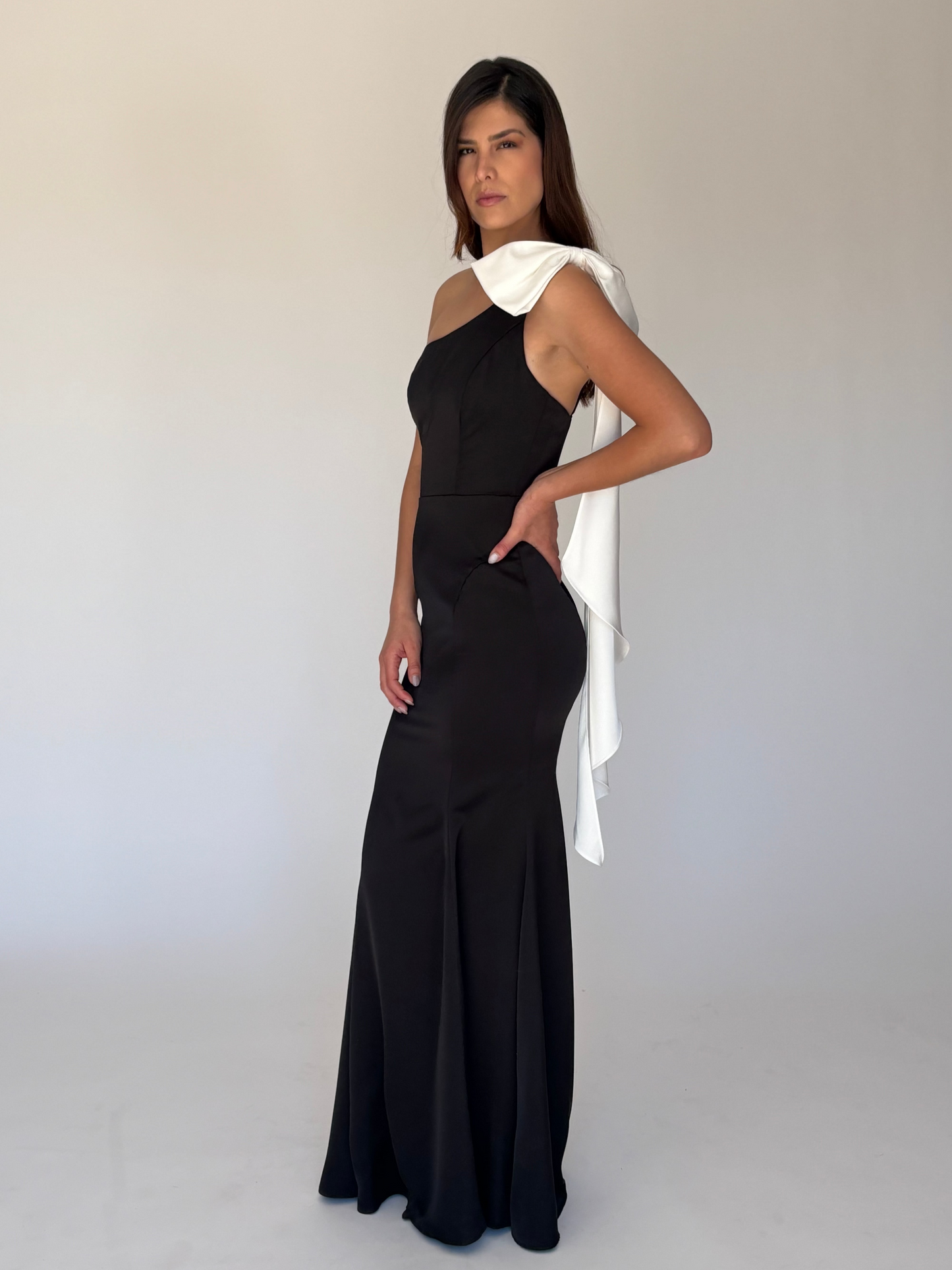 VESTIDO LARGO NEGRO 21273
