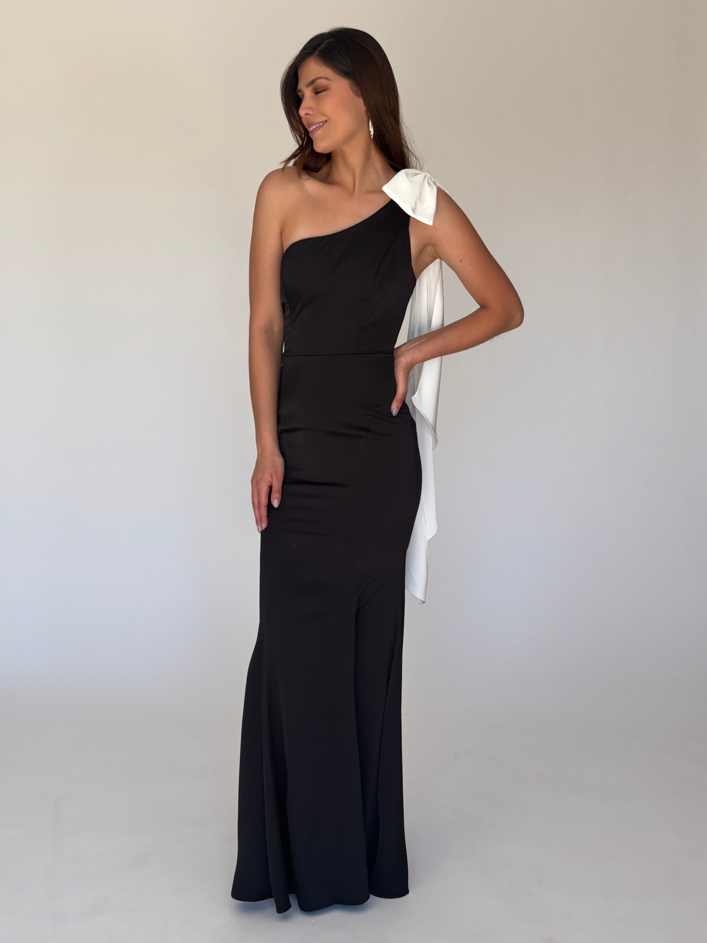 VESTIDO LARGO NEGRO 21273